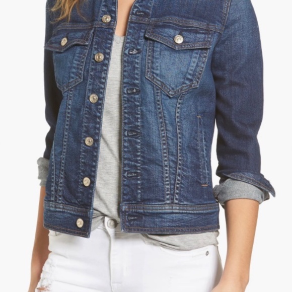 NWT 7 Seven for All Mankind Stretch Denim Jacket XL - Picture 1 of 5